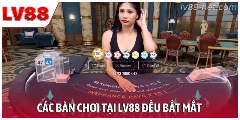 Giao diện trò chơi LV88 được thiết kế dễ quan sát