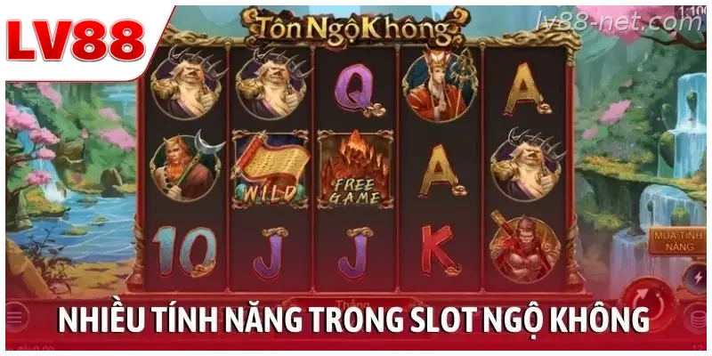 Nhiều tính năng hấp dẫn trong slot Ngộ Không